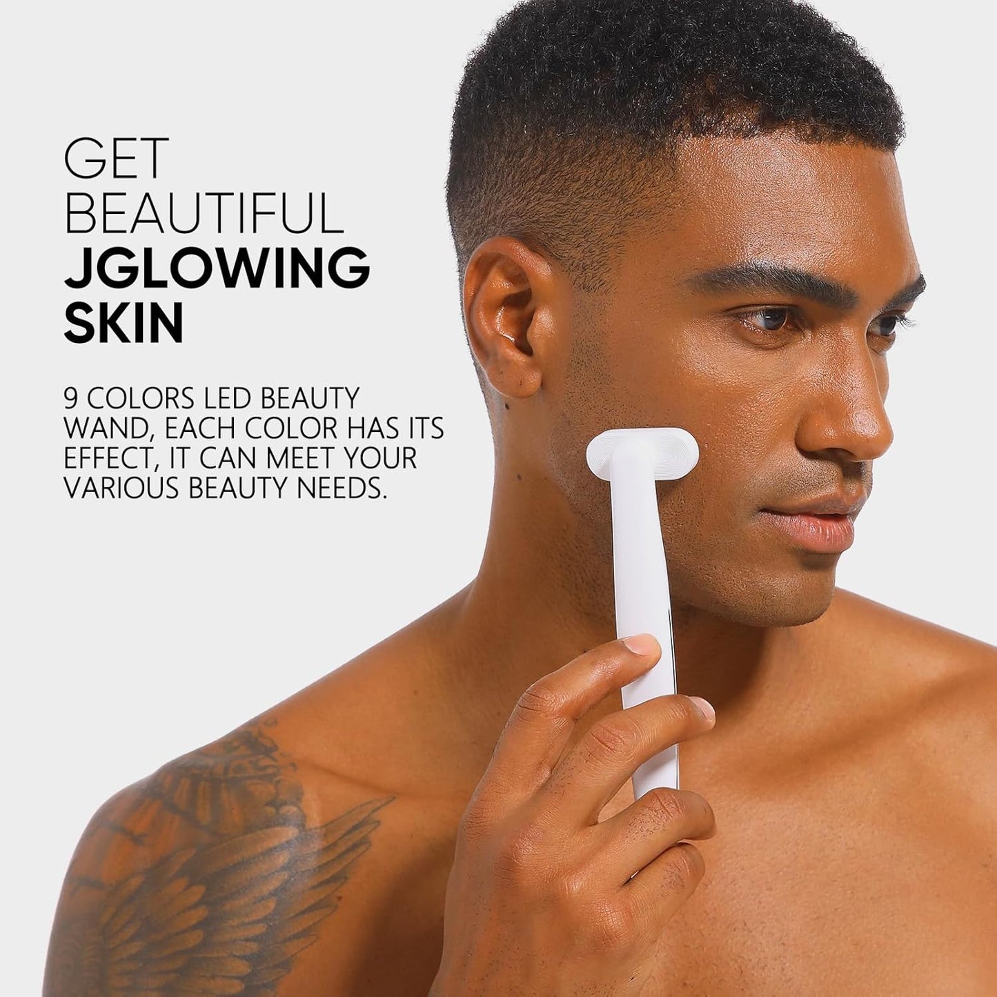 SMOOTHGLOW 2.0 PRO 9-in-1 Red Light Therapy Wand - Ultimate Anti-Aging & Rejuvenation Tool for Radiant Skin, Perfect Gift for Women